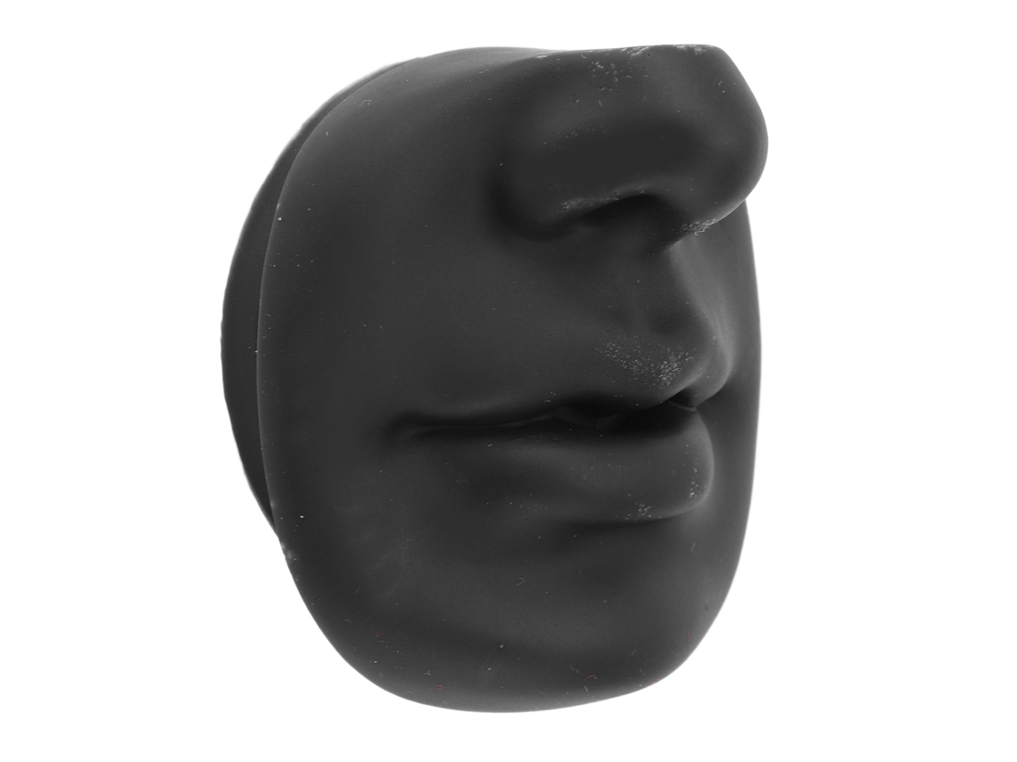 Modelo De Prática Labial De Silicone (macio E Flexível, Preto) + Eoocoo