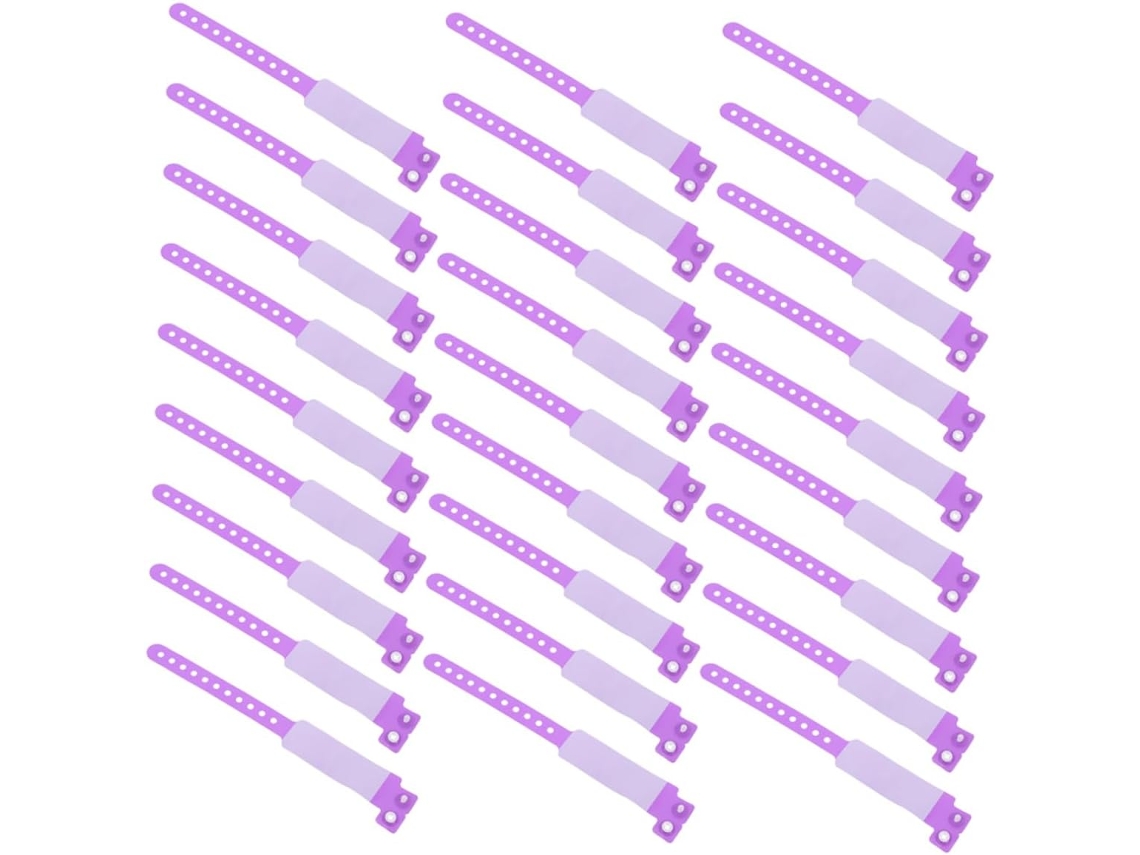 Pulseiras de identificação Sosoport 100 para entradas de eventos e diversos parques, com superfície impermeável em PVC.