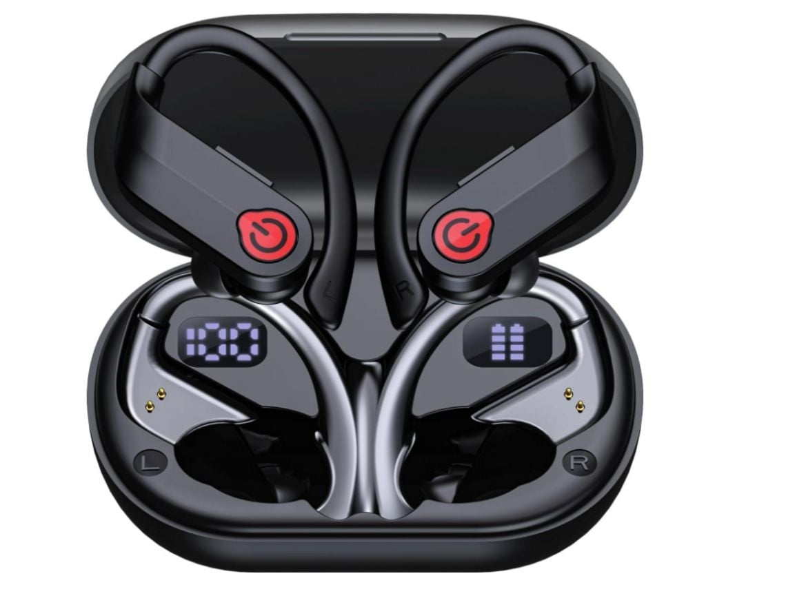 Auriculares Gaming Sem Fios Bluetooth 5.3 Gancho De Orelha Cancelamento De Ruído Microfone Para Chamadas Lurelia