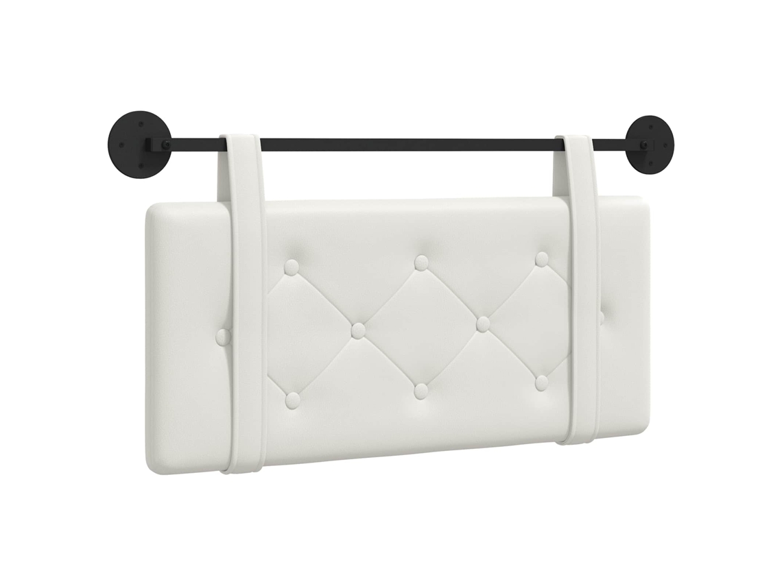 Conjunto 1 Cabeceira Vidaxl Branco Couro Sintético (90 X 55 X 5 Cm)