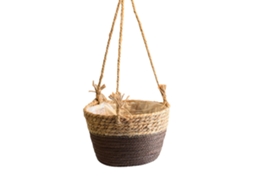 Cesta De Flores Tecida Decorativa Multipropósito