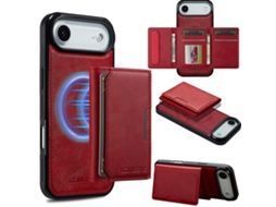 Capa Para Iphone 17 Air Com Porta-cartões Rfid Removível E Magsafe - Série Lc.imeeke L5