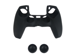 Capa de Proteção de Silicone EOOCOO para controle PS5 com partículas anti derrapantes, resistente a arranhões e choque