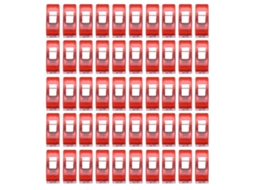 Clipe de Plástico Colorido Cartoon para Costura, Quilting e Secagem Fixação de Borda Vermelho Crimson