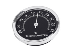 Termômetro de Parede Inoomp Feito de Abs e Liga Metálica, Dispositivo Compacto para Medição de Temperatura, Visor CHABERLU