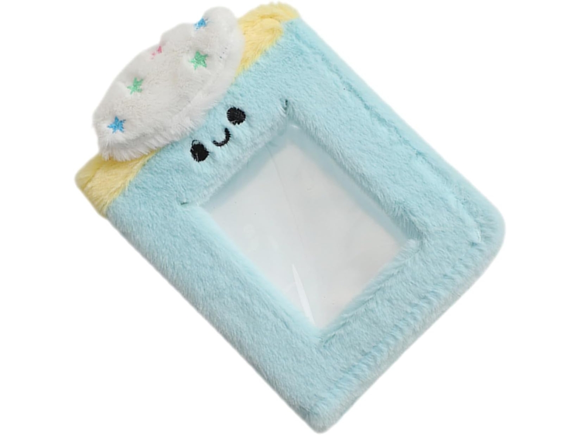 Lifkome Álbum Photo En Peluche Bleu 3 Pouces - Mini Livre Photo Mignon Pochettes Transparentes Para Cartes