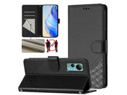 Capa De Couro Para Celular Com Relevo Rfid Em Formato De Favo De Mel