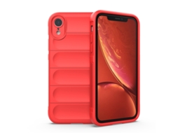 Capa Halinuia Para Iphone Xr Magic Shield Tpu Vermelha (proteção Integral, Interior Em Flanela)