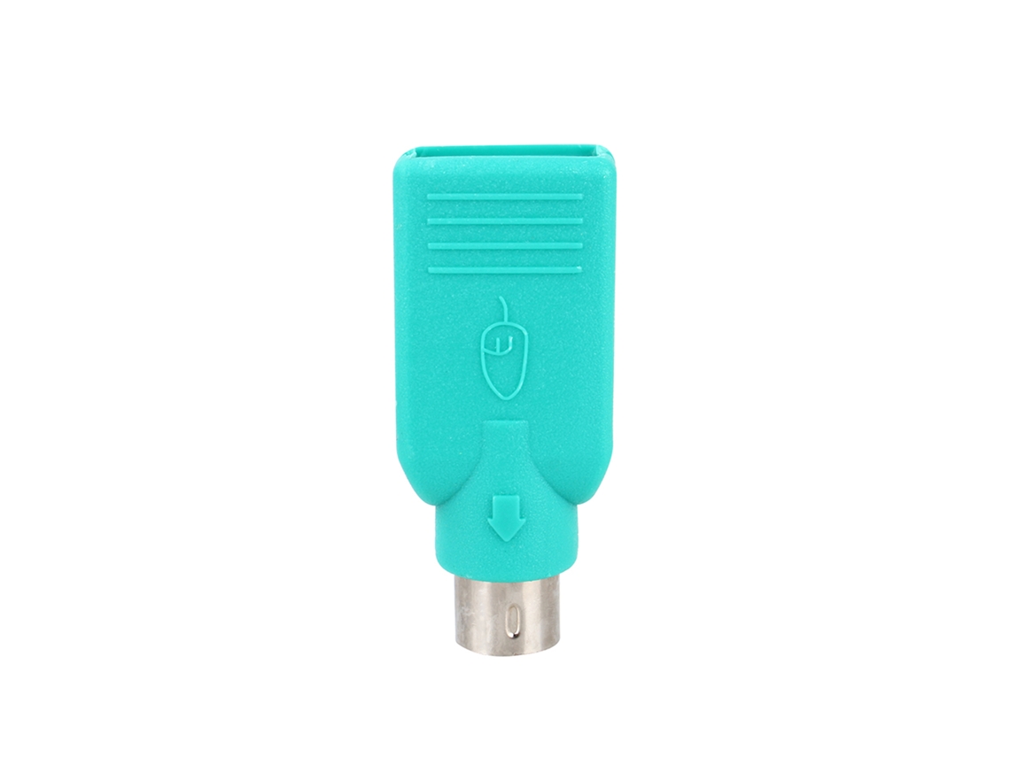 Conversor USB Fêmea para PS2 Macho (Conecte Teclado USB, Conecte Mouse USB)