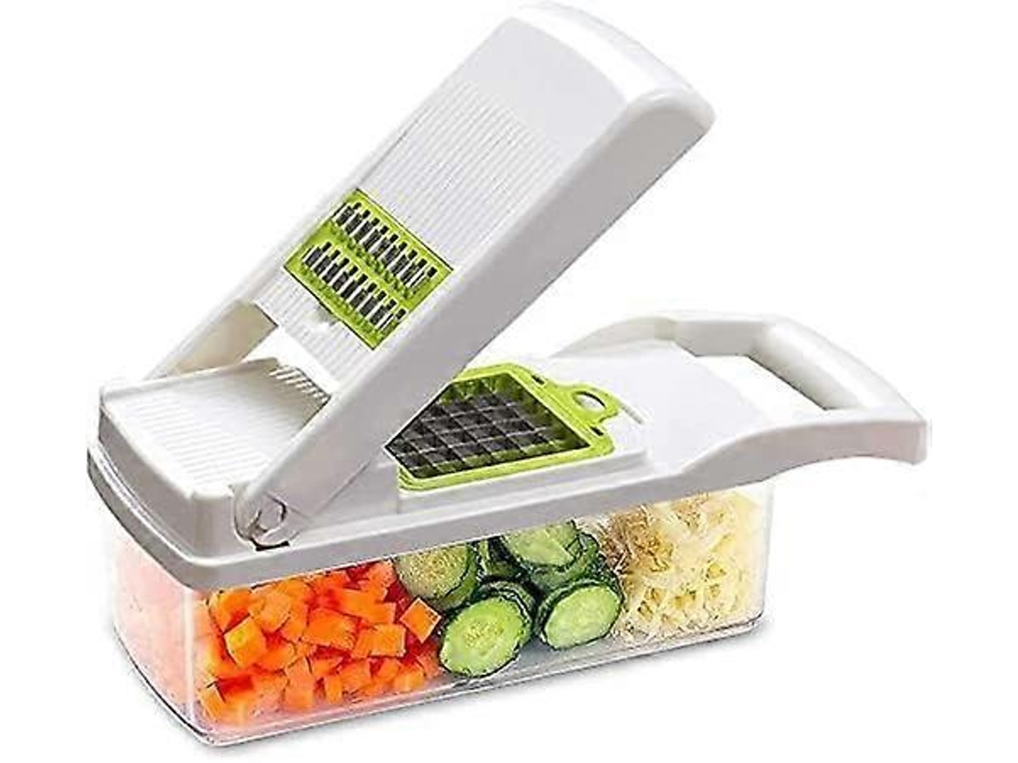 Fatiador de vegetais, fatiador de mandolina profissional multifuncional 12 em 1 com Slowmoose