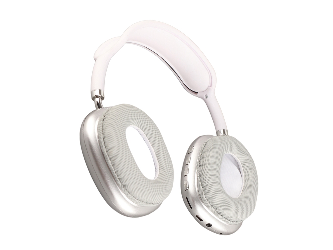 Aetheria fone de Ouvido Bluetooth Sem Fio Redução de Ruído Som Claro Graves Potentes Branco para Computador Pc