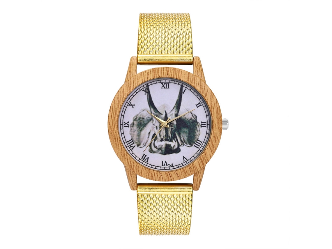 Relógio Zhoulianfa T96-f Dourado de Quartzo para Homens e Mulheres, 4 Cores
