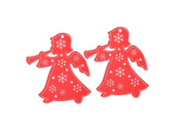 Laxiscreed Conjunto De 50 Pendentes De Madeira Com Anjo Vermelho Para Decoração De Casa E Diy