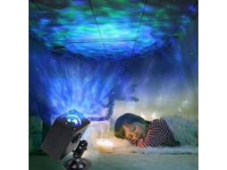 Projetor De Luzes Estelares, Projetor Led Com Ondas Oceânicas E 2 Em 1 Para Ambiente Noturno