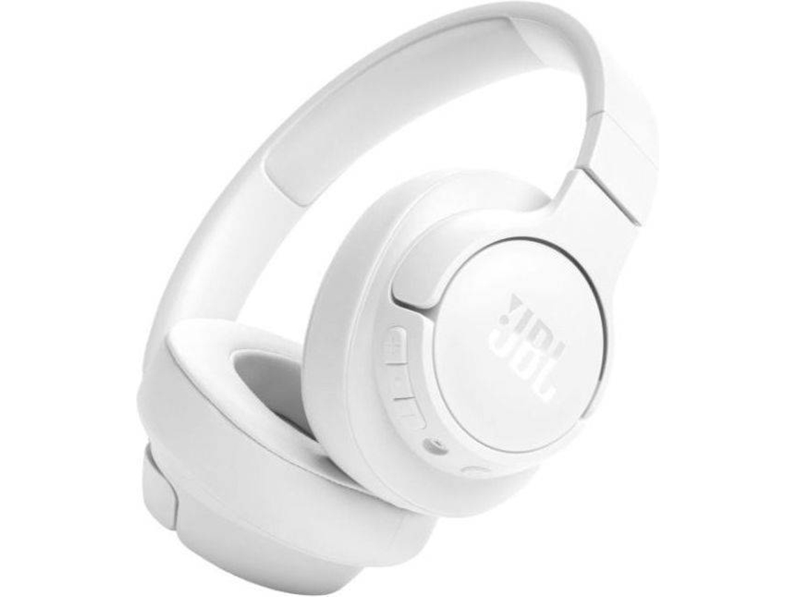 Auscultadores Bluetooth JBL TUNE 720 BT (Over Ear - Microfone - Branco)