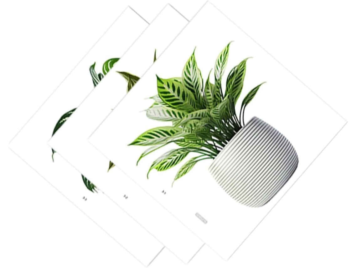 3x Folhas De Adesivos De Parede Com Tema De Plantas