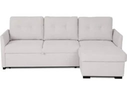 Sofá Cama BUDWING Enzo (218 x 152 x 88 cm - Bege)
