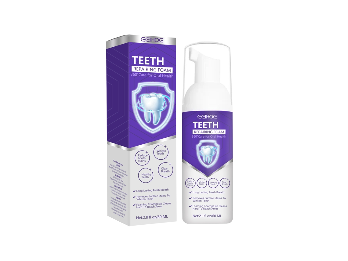 Creme Dental Clareador Mousse Roxo