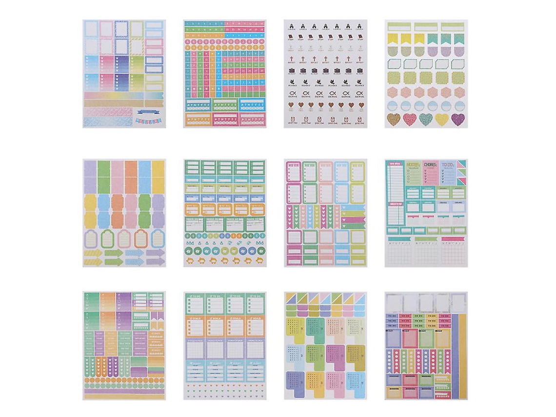 Conjunto de Adesivos de Planejador ALLINLESS