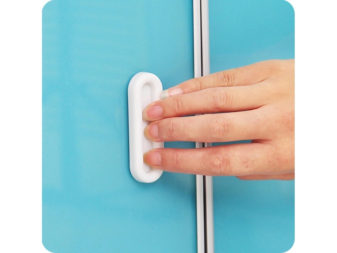 Puxadores Adesivos Instantâneos Para Portas, Janelas E Armários Adesivo Forte, Design Leve, 4 Puxadores Incluídos