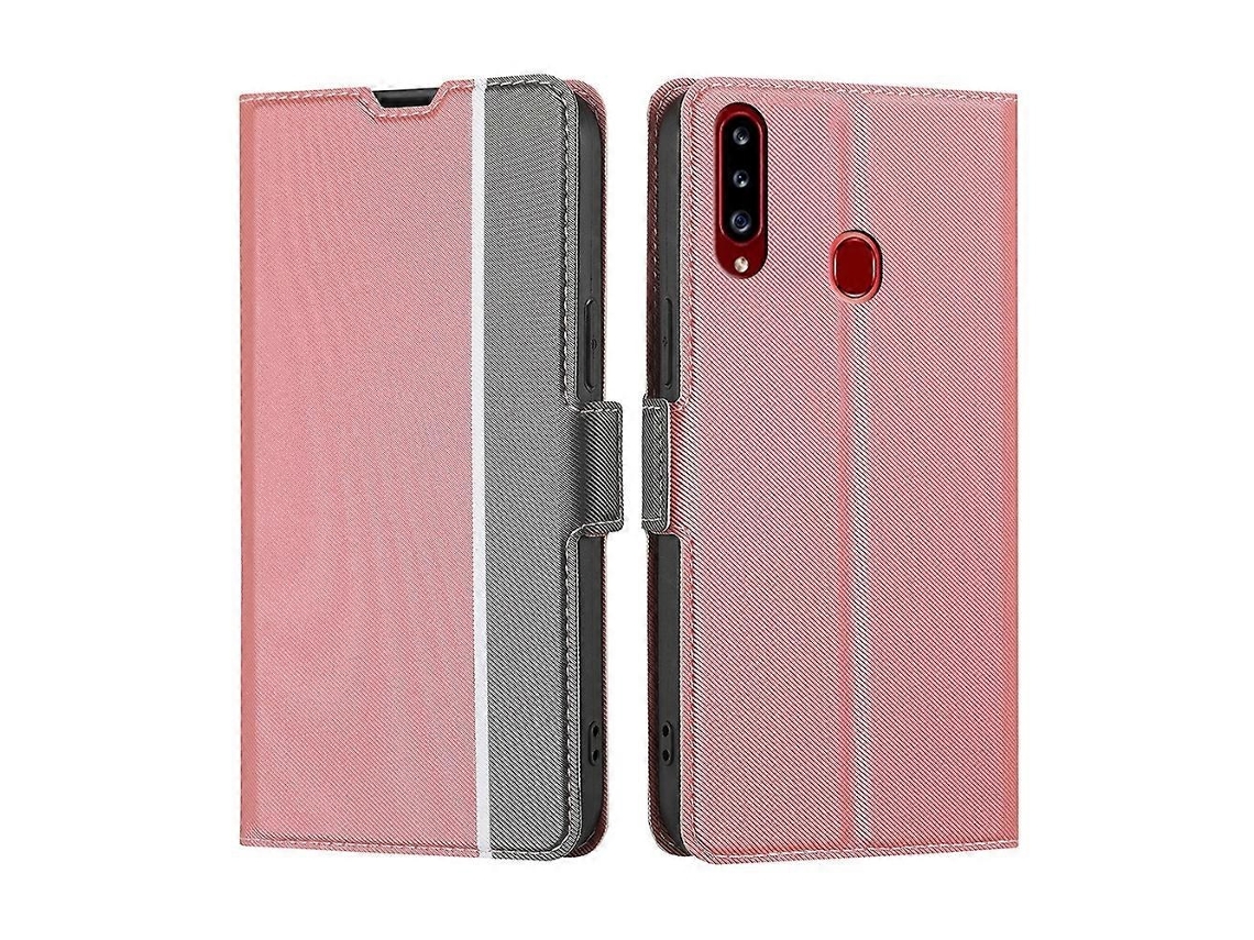 Capa Couro Para Samsung Galaxy A20, Elysve