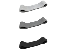 Conjunto de Faixas Elásticas de Resistência 3 Peças para Academia, Pernas e Quadril AQUAFORGE