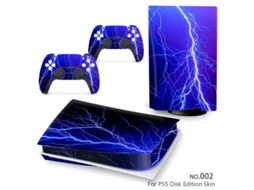 Adesivo Para Ps5 Disk Edition E Comando Dualsense, Fácil De Aplicar E Sem Bolhas Czhhmart Estilo 2