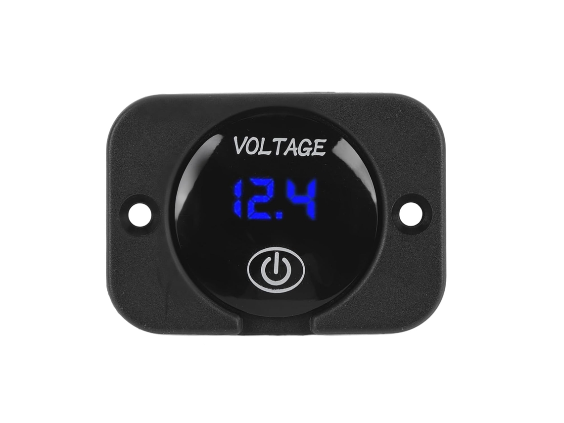 Voltímetro Digital Huiop Com Led E Interruptor Sensível Ao Toque 5-48v