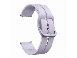 Pulseira De Silicone De 20 Mm Com Fivela Quadrada Para Smartwatches - Estilo Luxe Trend