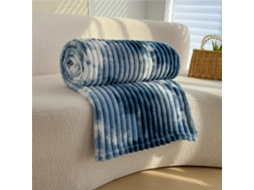 Manta de Flanela Fansu com Estampa Tie dye Felpuda Listrada para Cama Ou Sofá Fofa Quente Macia e Grossa Todas