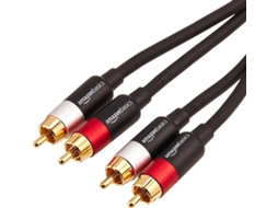 Cabo de Áudio AMAZON (RCA - 2.4 m - Preto)