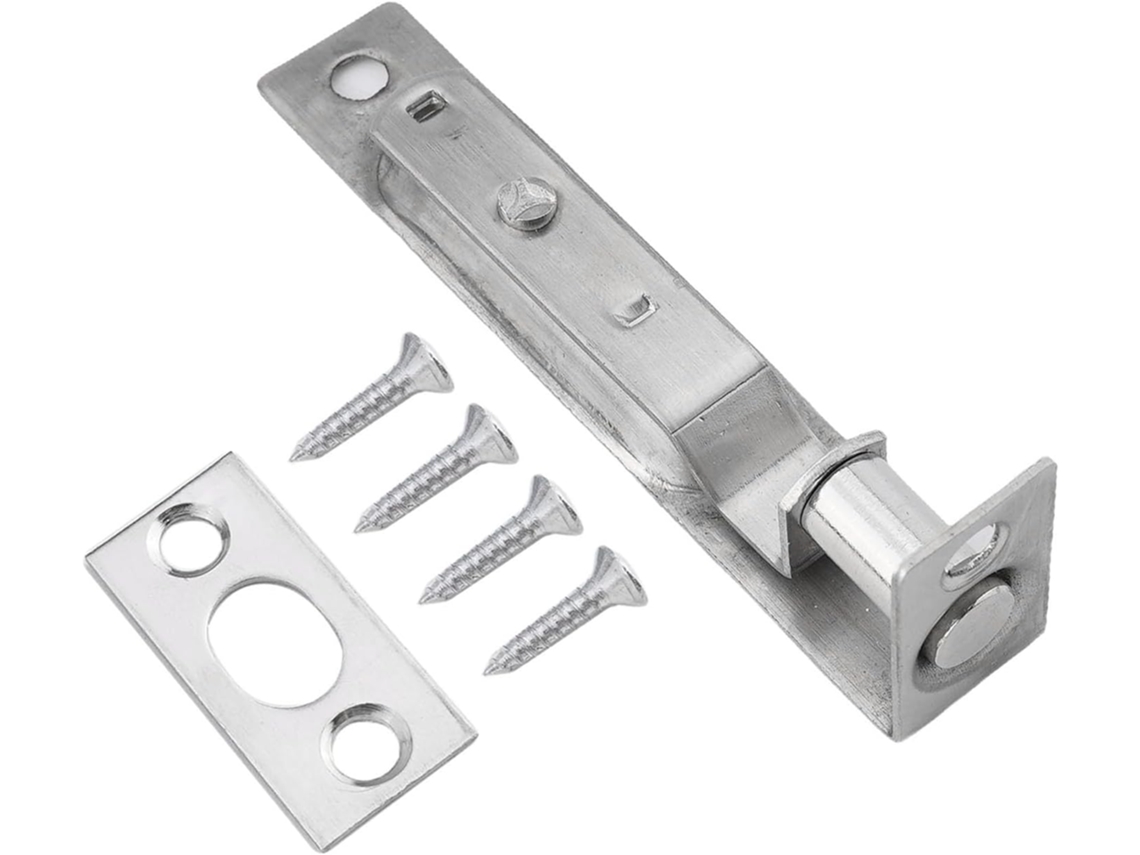 Fechadura De Corrente Porta Com Design Oculto Portas Madeira Leves, Trinco De Aço Inoxidável 4 Polegadas