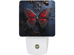Luminária Noturna De Parede Led Com Plugue, Acendimento Automático, Sensor Crepuscular E De Acendimento Automático