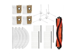 Escova Lateral Principal, Filtro, Pano de Limpeza e Saco para Aspirador, Acessórios de Substituição para Aspirador de Pó R1 R1a BRILVIBERA