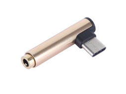 Adaptador Áudio Formato L Halinuia Macho Tipo-c Para Fêmea 3,5mm Estéreo