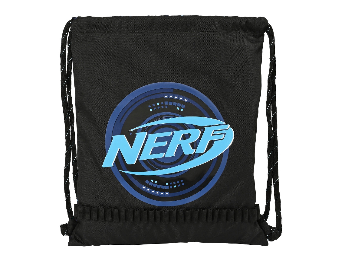 Saco Mochila com Cordas NERF Boost Preto 35 x 40 x 1 cm