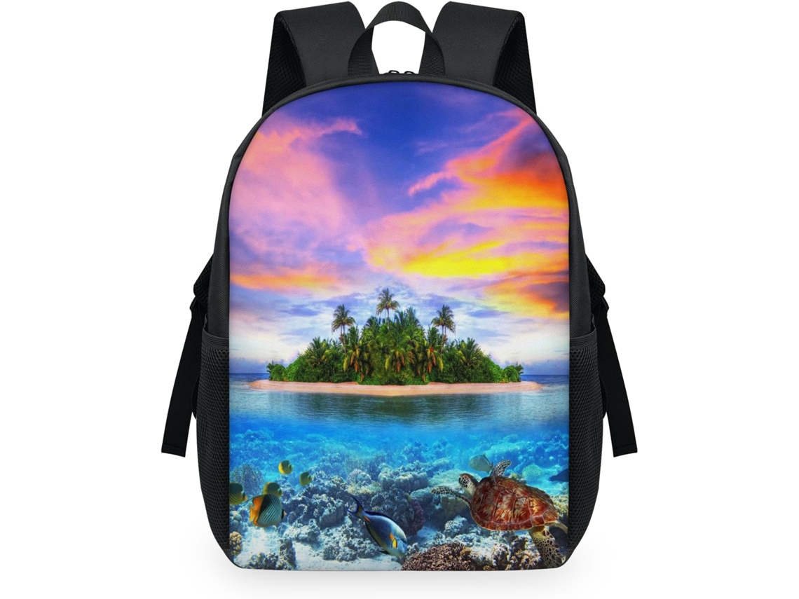 Mochila de Verão para Crianças 32 5 X 15 X 44 9 Cm Tecido de Malha Respirável Impermeável e Fácil de Limpa S/MARCA