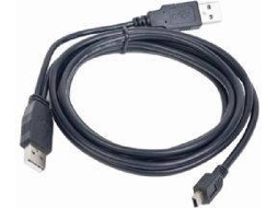 Cabo de Dados GEMBIRD (Micro USB A - Mini USB B - 90 cm - Preto)