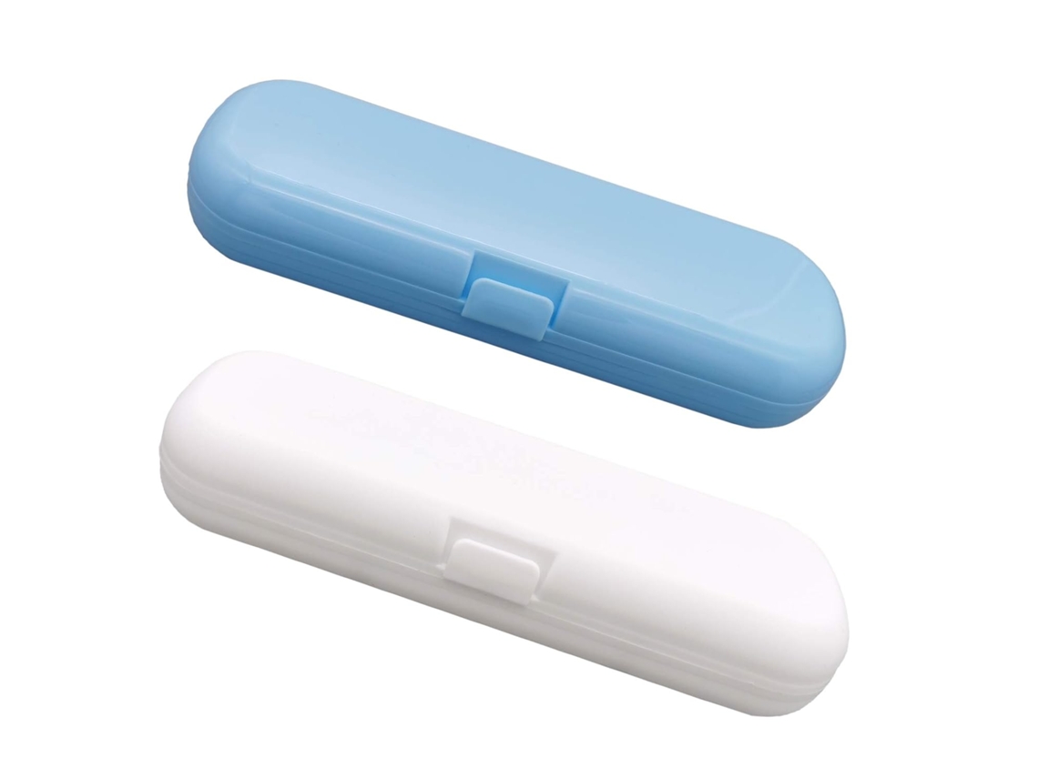 Porta Escova De Dente Portátil, Design Leve E Durável Para Oral BE Philips Sonicare (2 Peças, Azul E Branco)