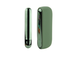 Capa Para Iqos Iluma Modelo De Abertura Lateral Adicionar Painéis Laterais 13x9.5x3cm Silicone Verde Pinho Fwinl