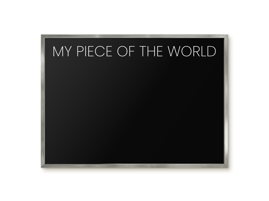 Magnetic Board For Wall My Piece Of The World For The Bedroom Espelharte (70x50 Cm)