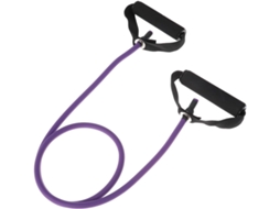 Faixa Elástica De Resistência Para Exercícios 9kg 20lb Roxa Com Alças E Âncora Porta | Fabricada Em Látex
