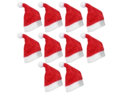 10 Chapéus De Natal Mini Bonitos Para Copo Decorativo