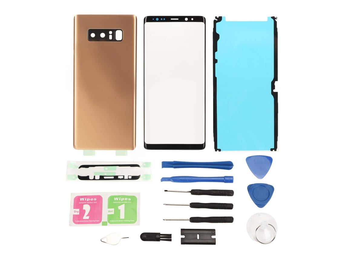 Vidro de Proteção EOOCOO para Samsung Galaxy Note 8, frontal e traseiro