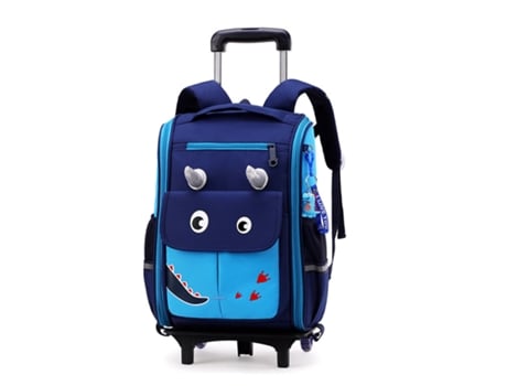 Mochila Estudantil de Grande Capacidade com Rodinhas Bolsa Escolar Infantil