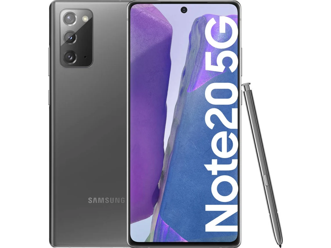 Smartphone SAMSUNG Galaxy Note 20 5G 256Gb N981B Ds Cinzento Grau C Mais (Recondicionado Sinais de Uso)