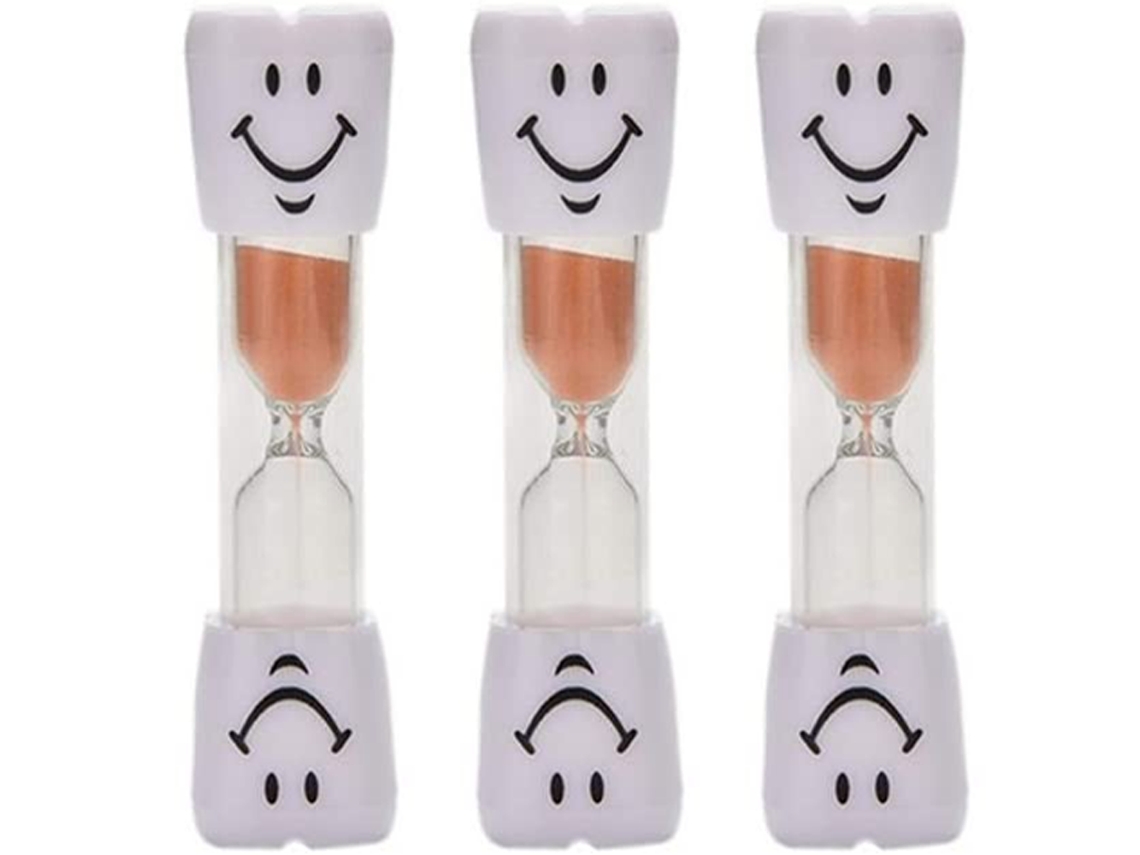 Temporizador de Escovação Ampulheta Dental de 3 Minutos para Crianças Temporizador de Areia para Escovar Os Dentes Laranja JEDBESETZT
