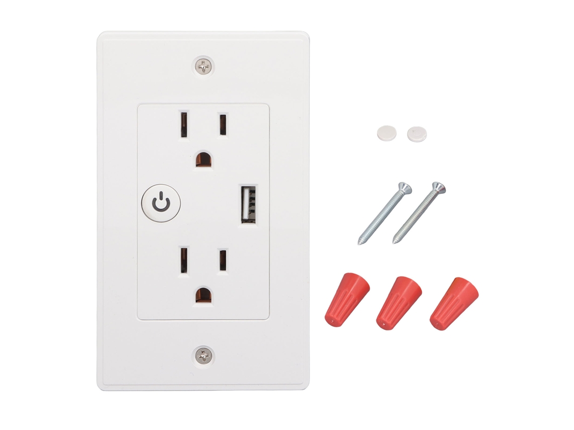 Painel De Tomada Inteligente Laxiscreed Com Usb, Wi-fi E Controle Por Voz Para Casa Conectada
