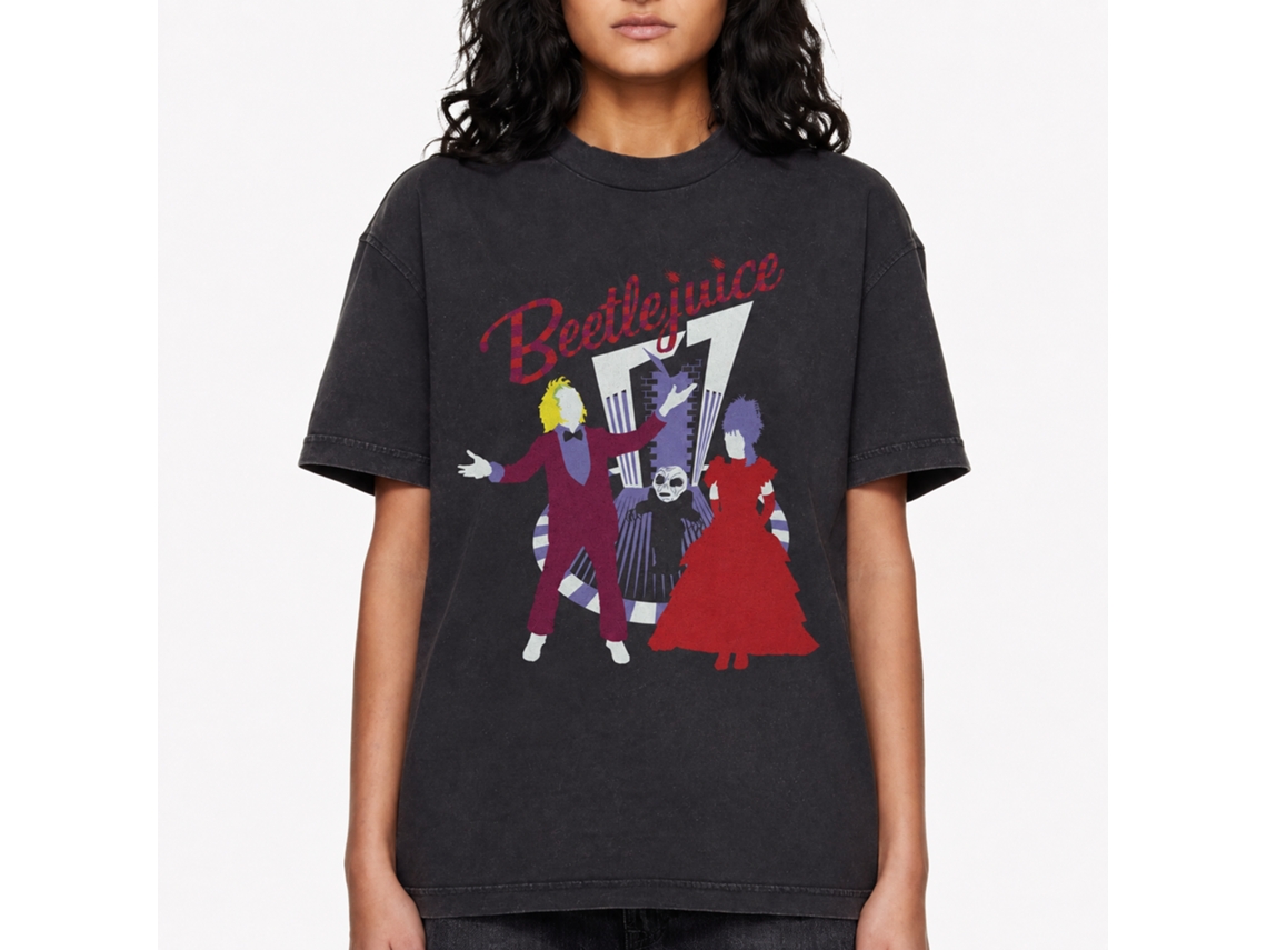 Rockinstone Beetlejuice Beetlejuice Black T-shirt Size:xxl