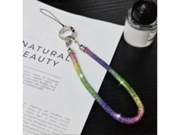 Pulseira Para Celular Com Decoração Brilhante De Strass, Alça De Mão, Comprimento: 25 Cm, Multicolorida.